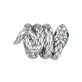 Pandora Style Coiled Spirit Snake Charm - SCC2549