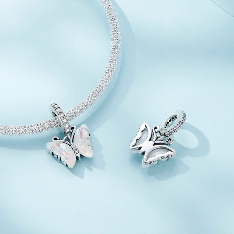 (image for) Pandora Style Colorful Aurora Butterfly Dangle - SCC2305-CF - View 4