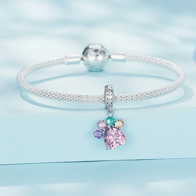 (image for) Pandora Style Colorful Cute Claw Dangle - SCC2478 - View 3