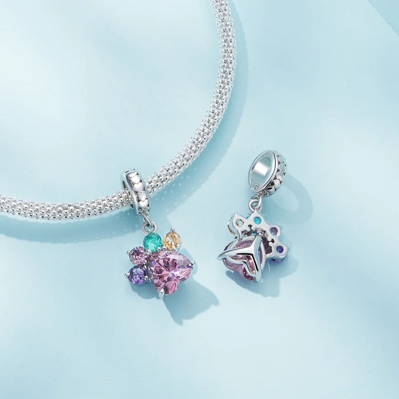 (image for) Pandora Style Colorful Cute Claw Dangle - SCC2478 - View 4