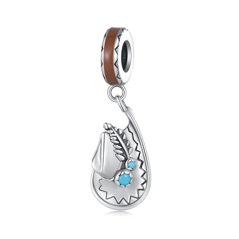 (image for) Pandora Style Cowboy Hat Dangle - SCC2565 - Product Image