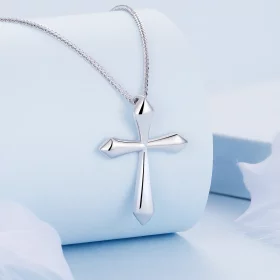 Pandora Style Cross Chopin Necklace - BSN304 Pandora Style Cross Chopin Necklace - BSN304