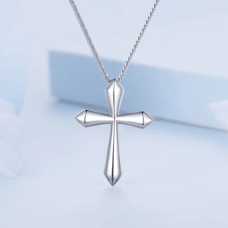 Pandora Style Cross Chopin Necklace - BSN304