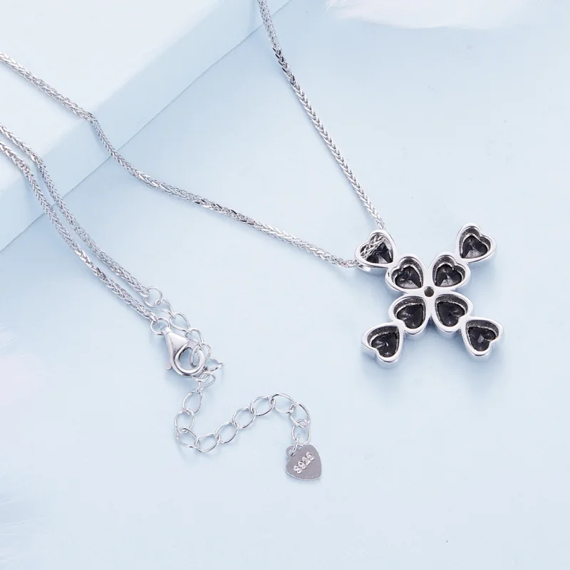 (image for) Pandora Style Cross Necklace - BSN335 - View 4