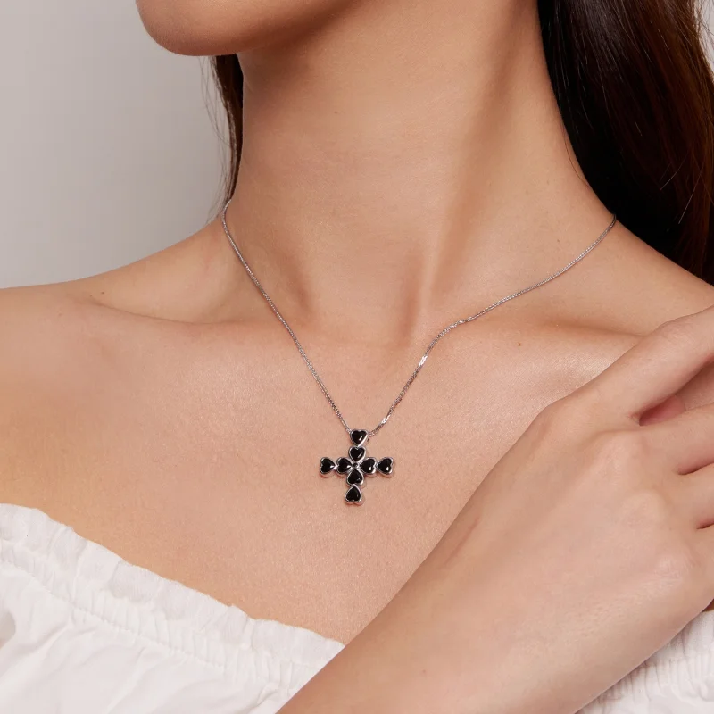 (image for) Pandora Style Cross Necklace - BSN335 - View 8