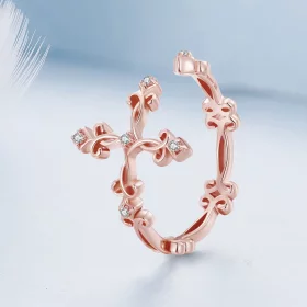 Pandora Style Cross-Silver Ring - BSR041-C Pandora Style Cross-Silver Ring - BSR041-C