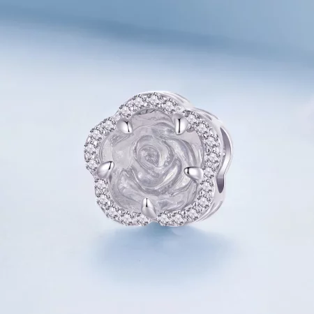 Pandora Style Crystal Rose Charm - BSC904