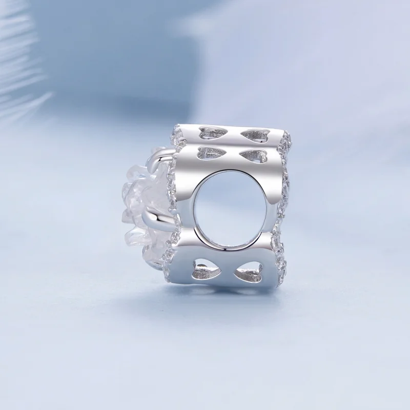 (image for) Pandora Style Crystal Rose Charm - BSC904 - View 6