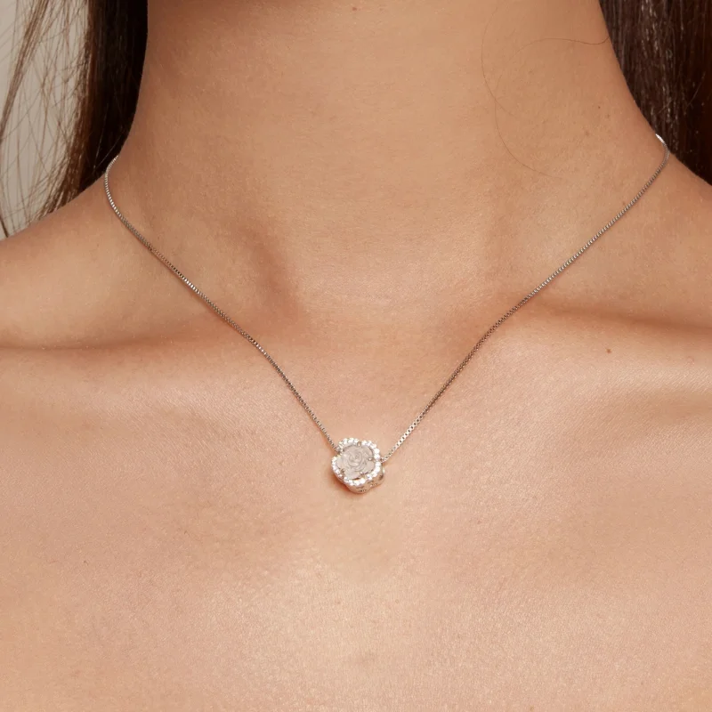 (image for) Pandora Style Crystal Rose Charm - BSC904 - View 12