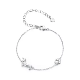 Pandora Style Dachshund Chain Bracelet - SCB262 Pandora Style Dachshund Chain Bracelet - SCB262