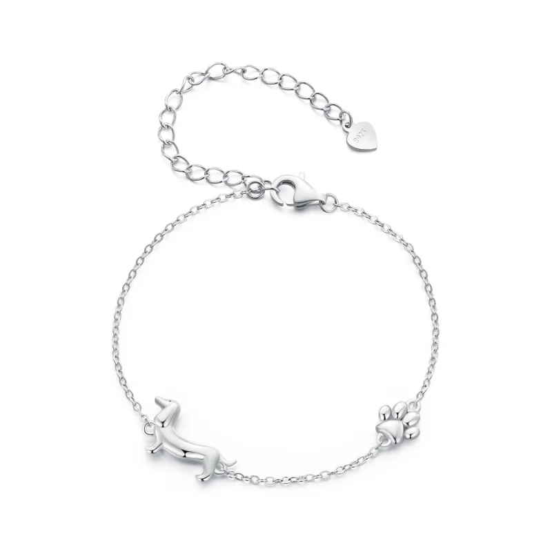 (image for) Pandora Style Dachshund Chain Bracelet - SCB262 - Product Image