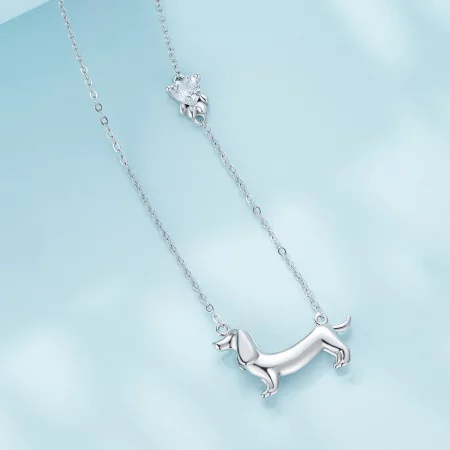 Pandora Style Dachshund Necklace - SCN501