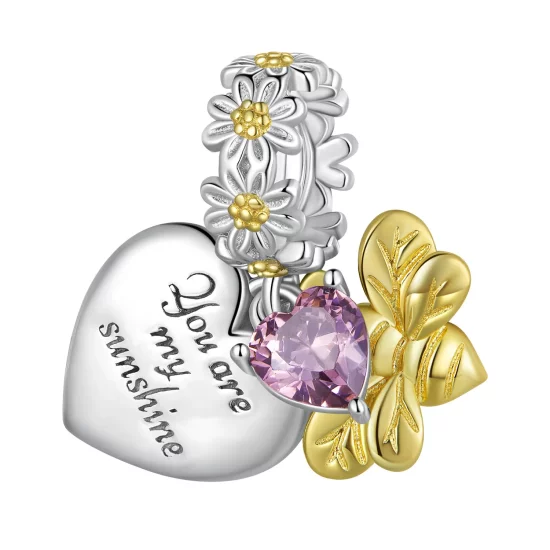 Pandora Style Daisy Bee Charm - BSC816