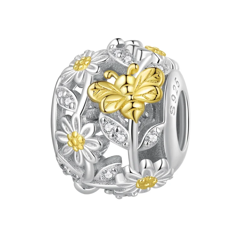 (image for) Pandora Style Daisy Bee Charm - BSC818 - Product Image