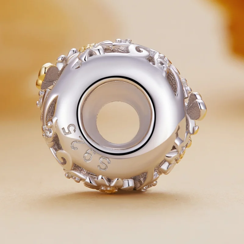 (image for) Pandora Style Daisy Bee Silicone Spacer - BSC819 - View 3