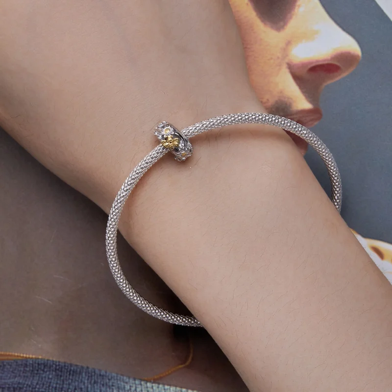 (image for) Pandora Style Daisy Bee Silicone Spacer - BSC819 - View 6