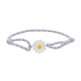 Pandora Style Daisy Cord Bracelet - SCB250 Pandora Style Daisy Cord Bracelet - SCB250