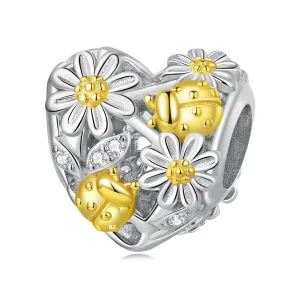 (image for) Pandora Style Daisy Ladybug Charm - BSC817