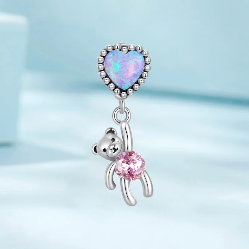 (image for) Pandora Style Dangle Bear - SCC2591 - View 2