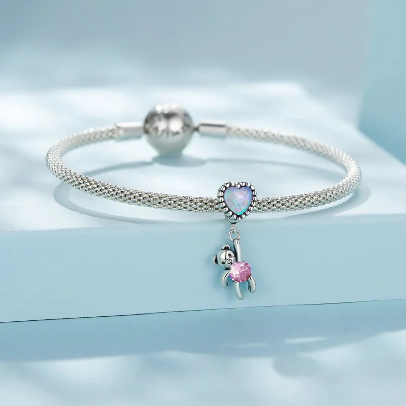 (image for) Pandora Style Dangle Bear - SCC2591 - View 4