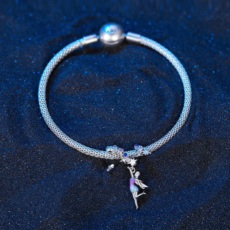 (image for) Pandora Style Day and Night Elf Dangle - SCC2552 - View 3