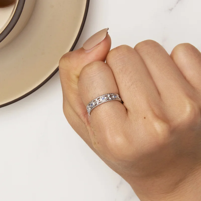 (image for) Pandora Style Devil Eye Ring - BSR456 - View 6