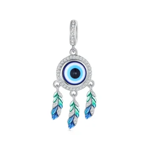 Pandora Style Devil's Eye Dangle - BSC785 (image for) Pandora Style Devil's Eye Dangle - BSC785