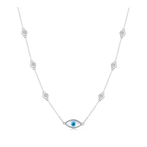 Pandora Style Devil's Eye Necklace - SCN505 (image for) Pandora Style Devil's Eye Necklace - SCN505