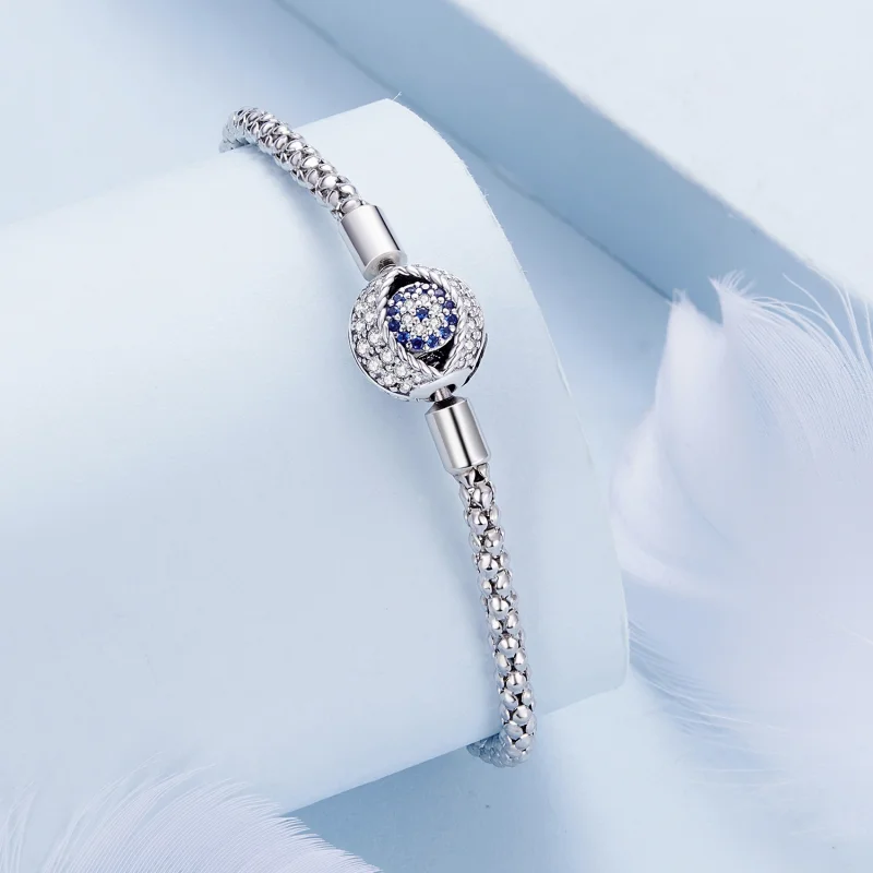 (image for) Pandora Style Devil's Eye Small Bulb Chain Bracelet - BSB141 - View 2