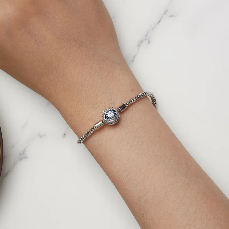 (image for) Pandora Style Devil's Eye Small Bulb Chain Bracelet - BSB141 - View 5