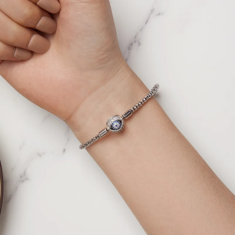 (image for) Pandora Style Devil's Eye Small Bulb Chain Bracelet - BSB141 - View 6