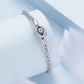 Pandora Style Devil's Eye Small Bulb Chain Bracelet - BSB141 Pandora Style Devil's Eye Small Bulb Chain Bracelet - BSB141
