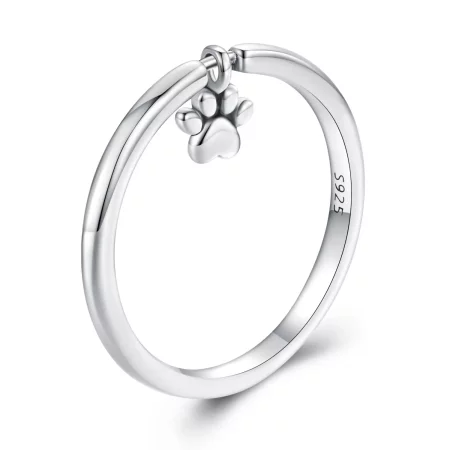 Pandora Style Dog Paw Ring - SCR892 Pandora Style Dog Paw Ring - SCR892
