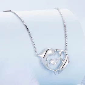 Pandora Style Dolphin Smart Necklace - BSN340 Pandora Style Dolphin Smart Necklace - BSN340