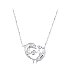 Pandora Style Dolphin Smart Necklace - BSN340 Pandora Style Dolphin Smart Necklace - BSN340