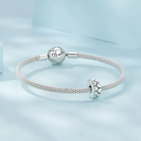 Pandora Style Double Hearts Clip - SCC2637