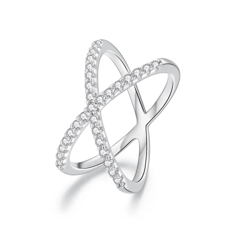 (image for) Pandora Style Double Layer Moissanite Ring(One Certificate) - MSR036 - Product Image