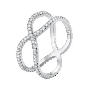 (image for) Pandora Style Double Layers Ring - BSR386