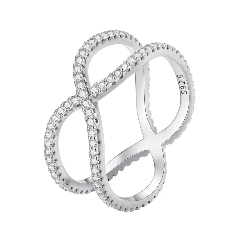 (image for) Pandora Style Double Layers Ring - BSR386 - Product Image