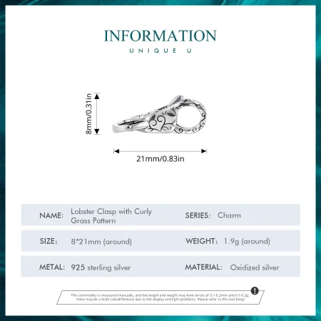 Pandora Style Double Lobster Clasp - BSP023