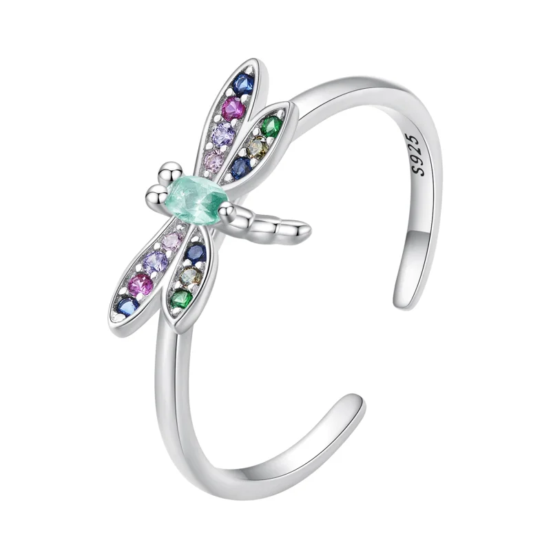 (image for) Pandora Style Dragonfly Open Ring - BSR384 - Product Image
