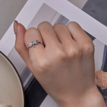 Pandora Style Dragonfly Ring - BSR384