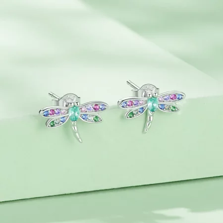 Pandora Style Dragonfly Studs Earrings - BSE795