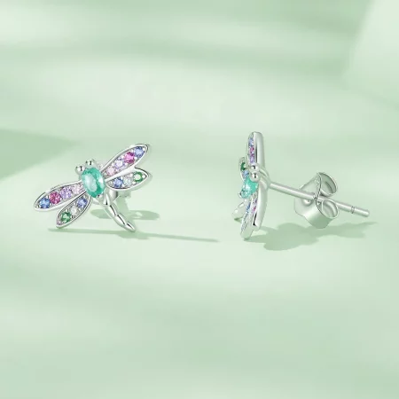 Pandora Style Dragonfly Studs Earrings - BSE795