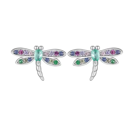 Pandora Style Dragonfly Studs Earrings - BSE795
