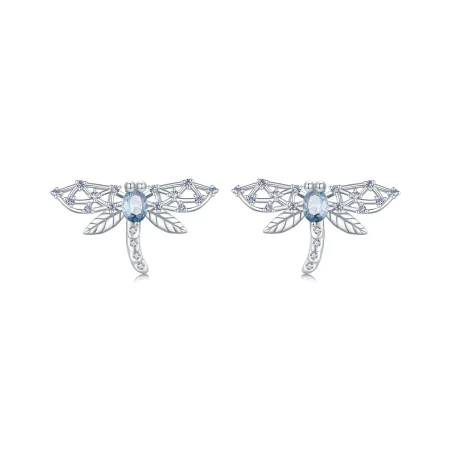 Pandora Style Dragonfly Studs Earrings - BSE874