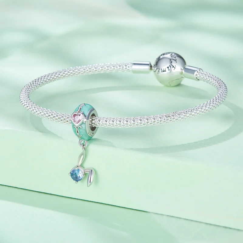 (image for) Pandora Style Easter Bunny Silicone Spacer - BSC780 - View 3