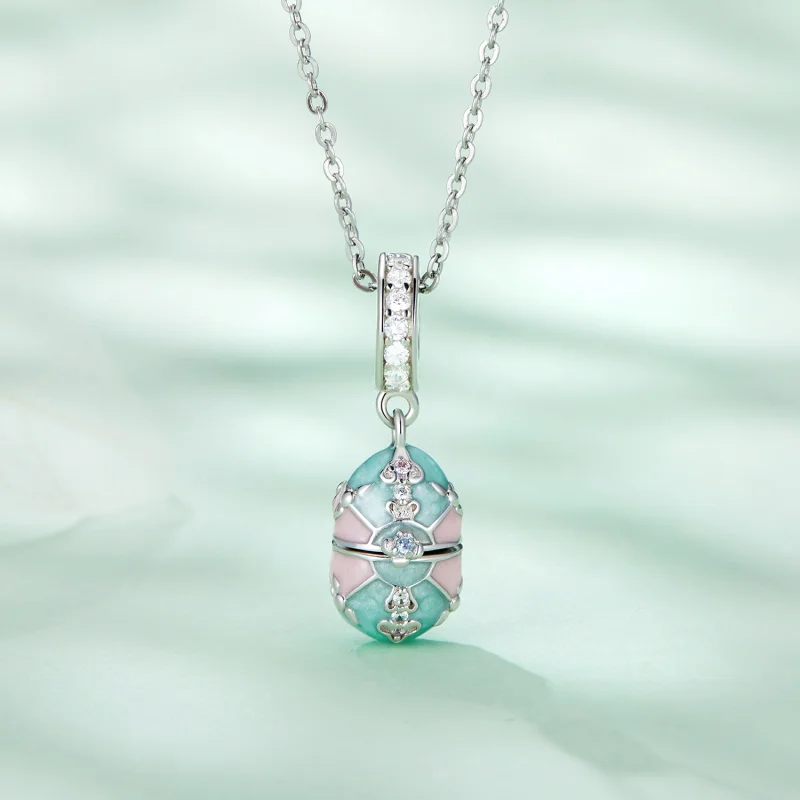 (image for) Pandora Style Easter Egg Dangle - BSC779 - View 2