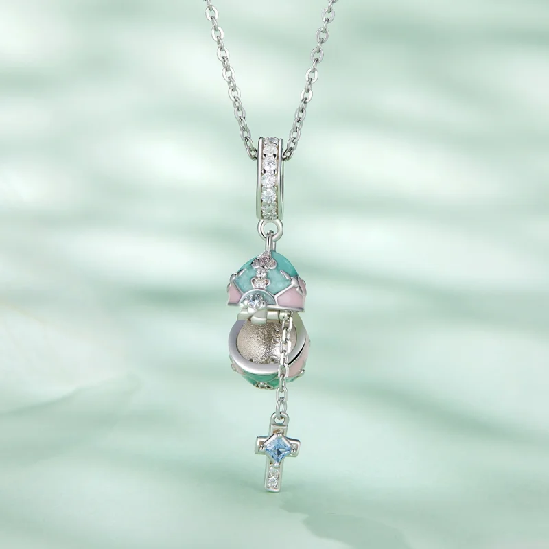 (image for) Pandora Style Easter Egg Dangle - BSC779 - View 3