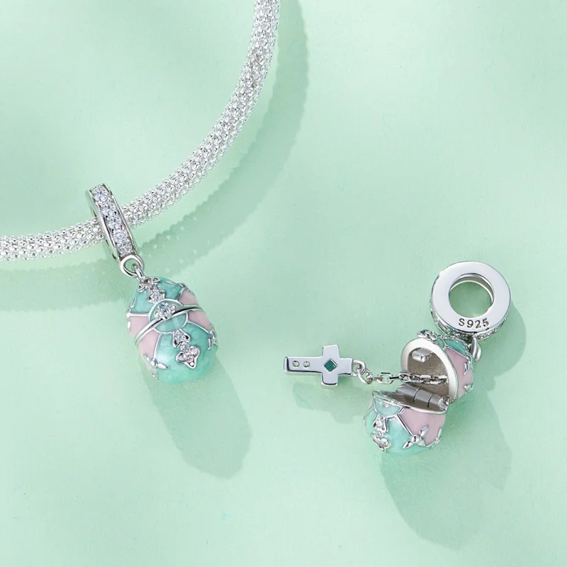 (image for) Pandora Style Easter Egg Dangle - BSC779 - View 5